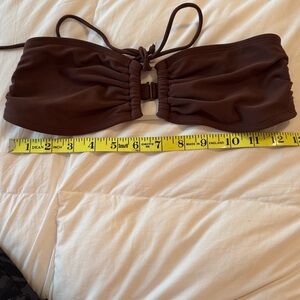 Teal Bandeau Bikini Top only